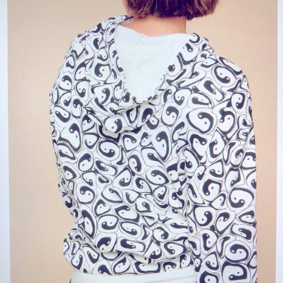 EARTHBOUND - 2 Piece Abstract Black & White Yin Yang Hoodie and Pants NWT - XL - Picture 3 of 8